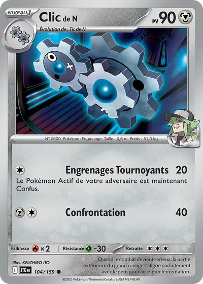 Image de la carte Pokemon Clic de N 104/159