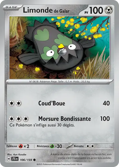 Image de la carte Pokemon Limonde de Galar 106/159