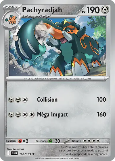Image de la carte Pokemon Pachyradjah 110/159