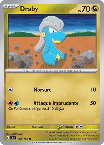 Image de la carte Pokemon Draby 112/159