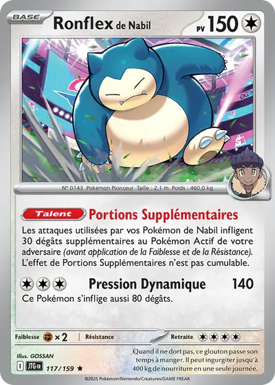 Image de la carte Pokemon Ronflex de Nabil 117/159