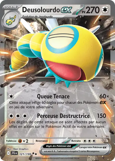 Image de la carte Pokemon Deusolourdo ex 121/159