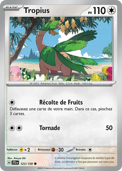 Image de la carte Pokemon Tropius 123/159
