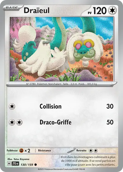 Image de la carte Pokemon Draïeul 130/159