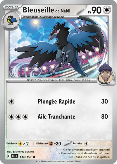 Image de la carte Pokemon Bleuseille de Nabil 134/159