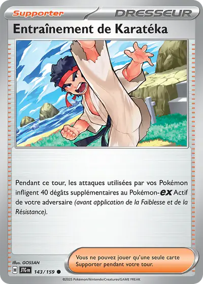 Image de la carte Pokemon Entraînement de Karatéka 143/159
