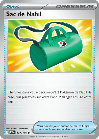 Image de la carte Pokemon Sac de Nabil 147/159