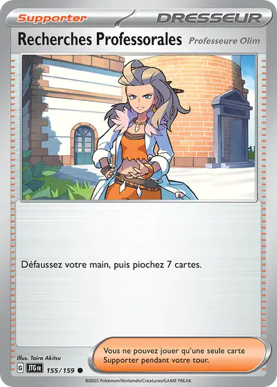 Image de la carte Pokemon Recherches Professorales 155/159
