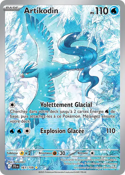 Image de la carte Pokemon Artikodin 161/159