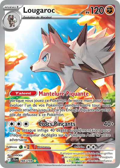 Image de la carte Pokemon Lougaroc 166/159