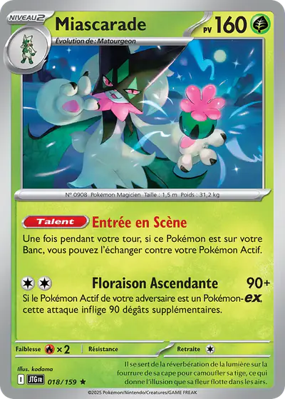 Image de la carte Pokemon Miascarade 018/159