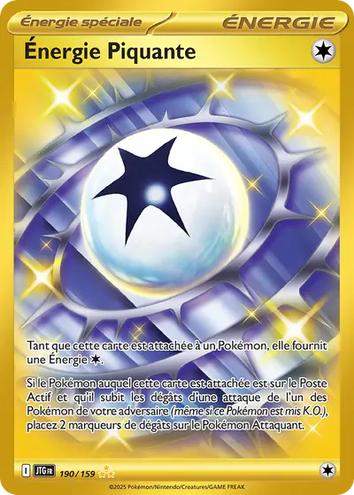 Image de la carte Pokemon Énergie Piquante 190/159
