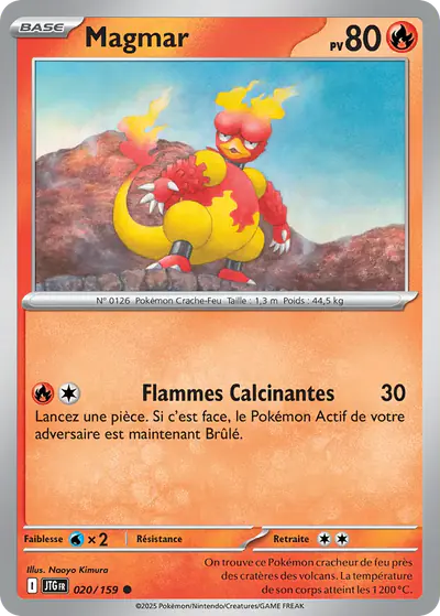 Image de la carte Pokemon Magmar 020/159