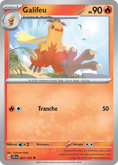 Image de la carte Pokemon Galifeu 023/159