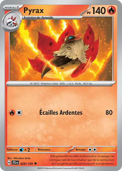 Image de la carte Pokemon Pyrax 029/159