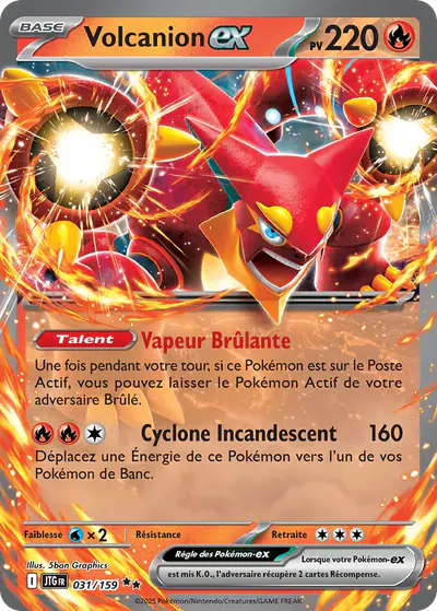 Image de la carte Pokemon Volcanion ex 031/159