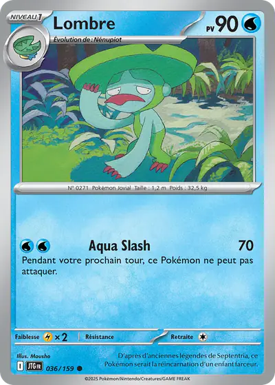 Image de la carte Pokemon Lombre 036/159