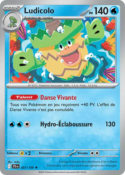 Image de la carte Pokemon Ludicolo 037/159