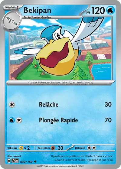 Image de la carte Pokemon Bekipan 039/159