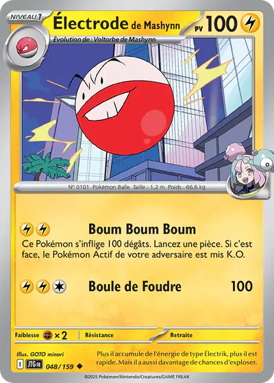 Image de la carte Pokemon Électrode de Mashynn 048/159