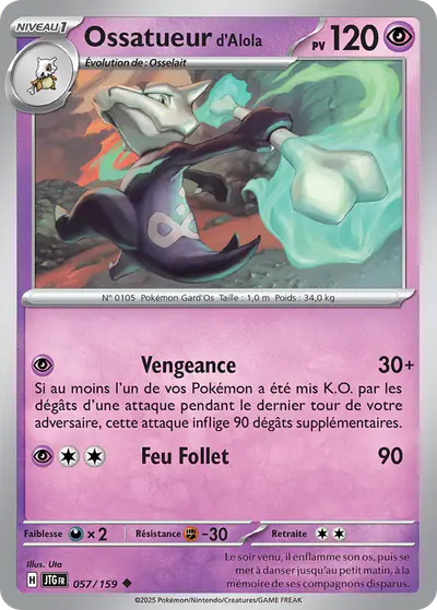 Image de la carte Pokemon Ossatueur d'Alola 057/159