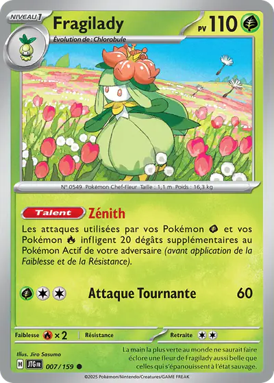 Image de la carte Pokemon Fragilady 007/159