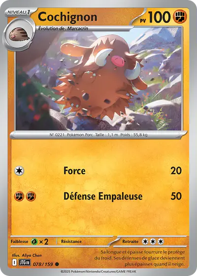 Image de la carte Pokemon Cochignon 078/159