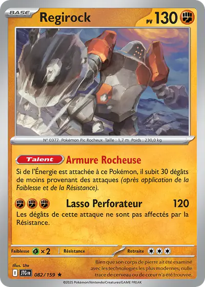 Image de la carte Pokemon Regirock 082/159