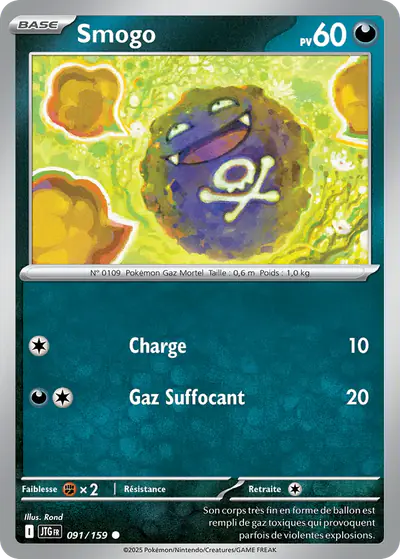 Image de la carte Pokemon Smogo 091/159