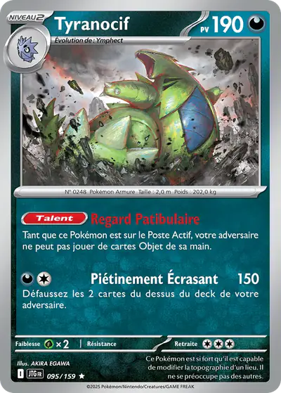 Image de la carte Pokemon Tyranocif 095/159