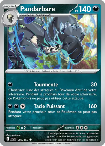 Image de la carte Pokemon Pandarbare 099/159