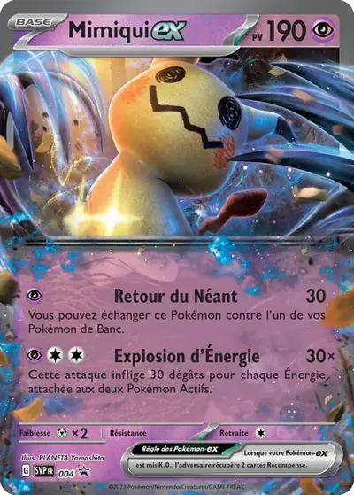 Image de la carte Pokemon Mimiqui ex 004/