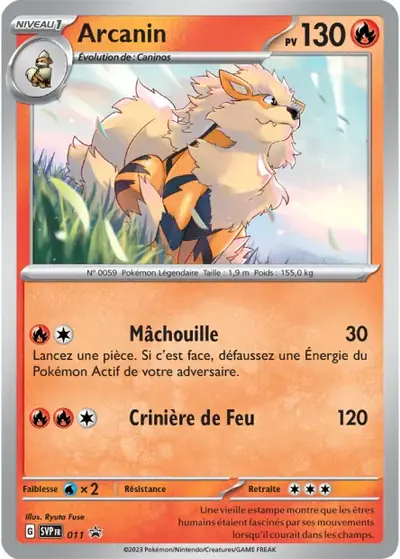 Image de la carte Pokemon Arcanin 011/