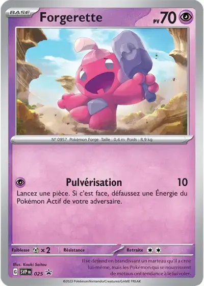 Image de la carte Pokemon Forgerette 025/