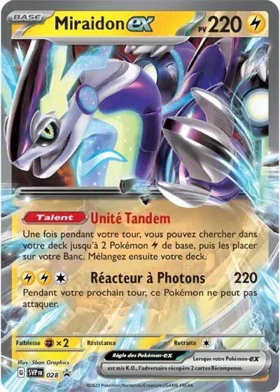 Image de la carte Pokemon Miraidon ex 028/