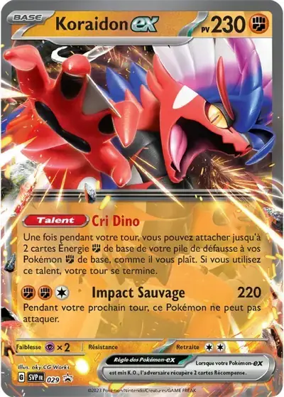 Image de la carte Pokemon Koraidon ex 029/
