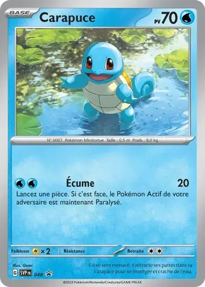 Image de la carte Pokemon Carapuce 048/