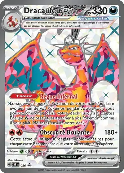 Image de la carte Pokemon Dracaufeu ex 056/