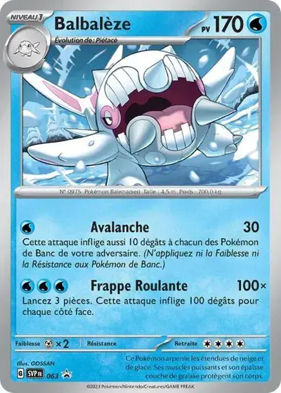 Image de la carte Pokemon Balbalèze 063/