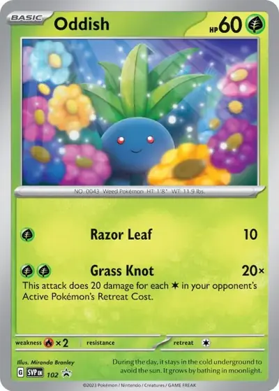 Image de la carte Pokemon Mystherbe 102/