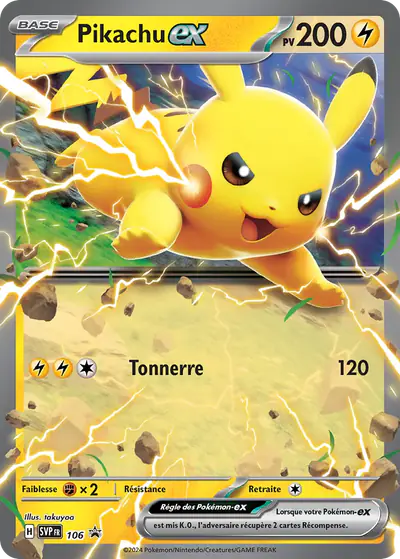 Image de la carte Pokemon Pikachu ex 106/