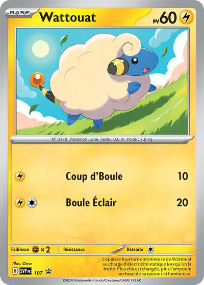 Image de la carte Pokemon Wattouat 107/