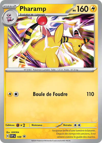 Image de la carte Pokemon Pharamp 109/