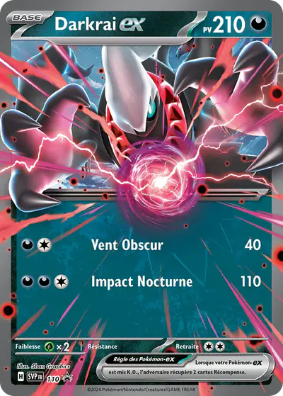 Image de la carte Pokemon Darkrai ex 110/