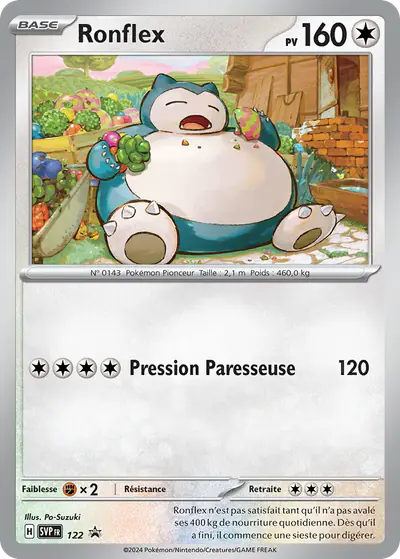 Image de la carte Pokemon Ronflex 122/