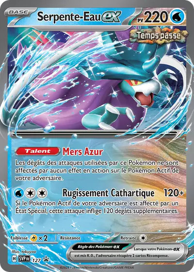 Image de la carte Pokemon Serpente-Eau ex 127/
