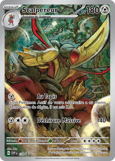 Image de la carte Pokemon Scalpereur 130/
