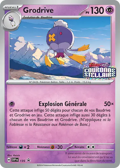 Image de la carte Pokemon Grodrive 135/