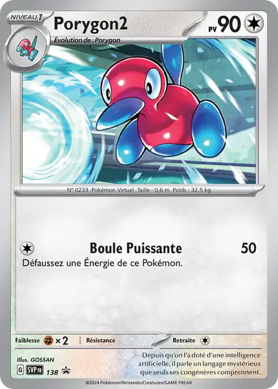 Image de la carte Pokemon Porygon2 138/