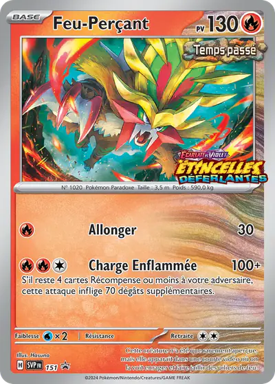 Image de la carte Pokemon Feu-Perçant 151/